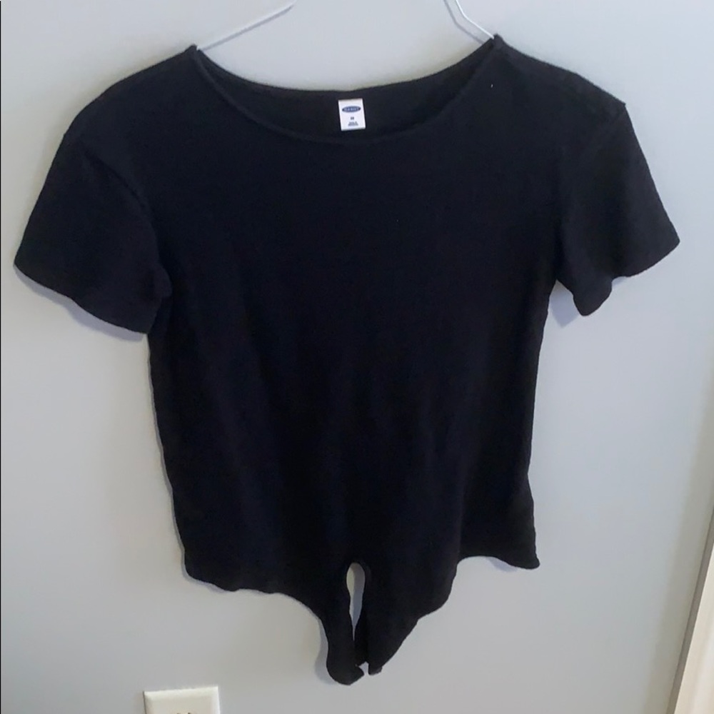 old navy tie front top